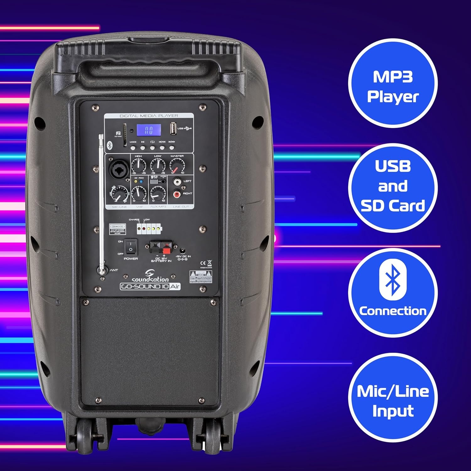 SOUNDSATION GO-SOUND 10AIR - Sistema PA da 10 a Batteria