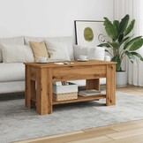 vidaXL Salontafel Artisanaal Eiken - 61% Korting