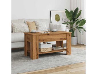 vidaXL Salontafel 101x49x52 cm bewerkt hout artisanaal eikenkleur
