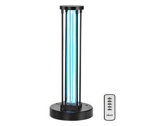 VEVOR UV-desinfectielamp, 36 W, kiemdodende lamp met uv-stralen met ozonreiniger, UVC-licht met timer 30/60/120 minuten en afstandsbediening, voor ruimtes tot 37 m², woonkamer