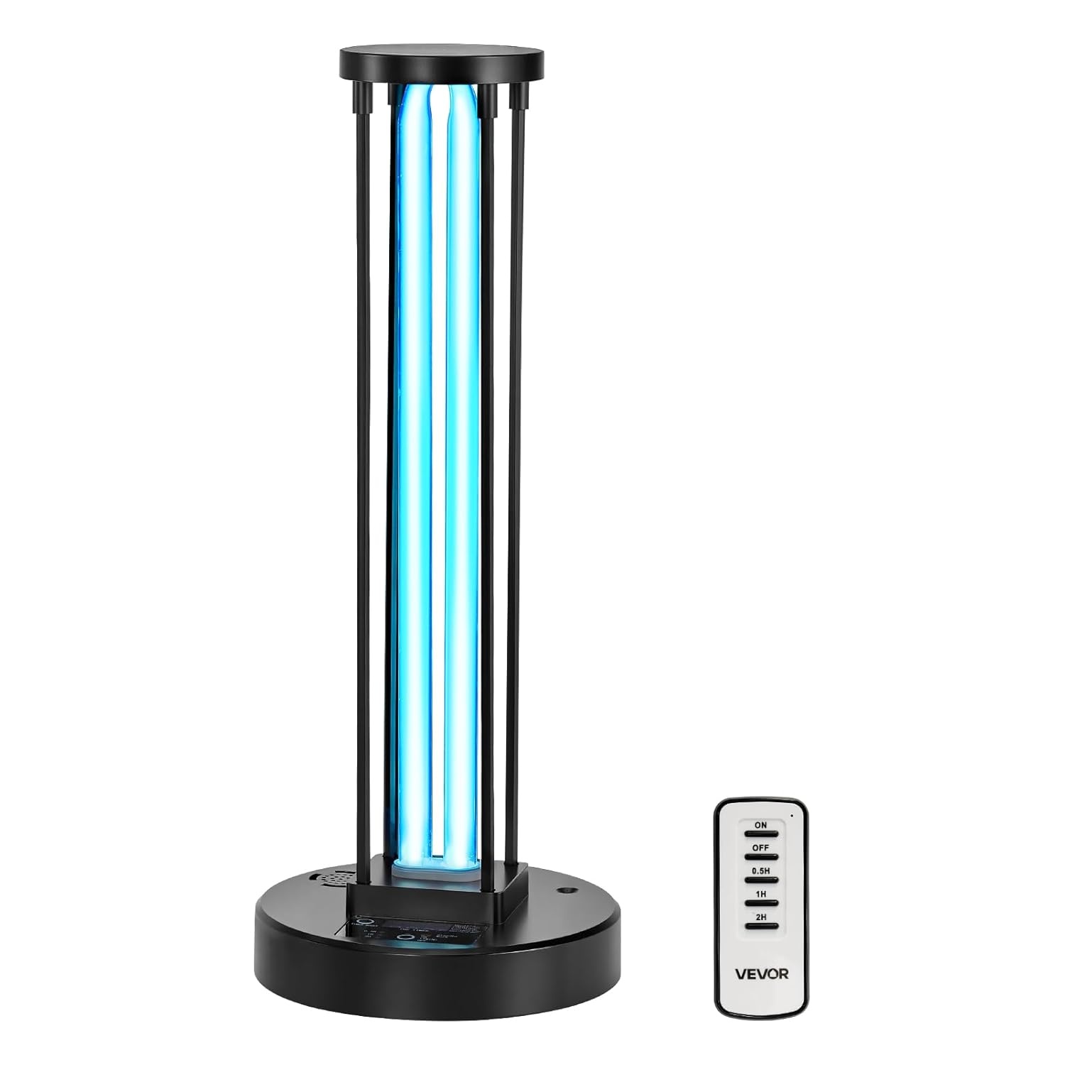 VEVOR UV-desinfectielamp, 36 W, kiemdodende lamp met uv-stralen met ozonreiniger, UVC-licht met timer 30/60/120 minuten en afstandsbediening, voor ruimtes tot 37 m², woonkamer