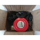VEVOR Handmatige kettingtakel, draagvermogen 2 T, hefhoogte 3 m, met robuuste haak, G70-ketting, mechanische veiligheidsrem, goederenheffen voor garages, bouwplaatsen, magazijnen, rood