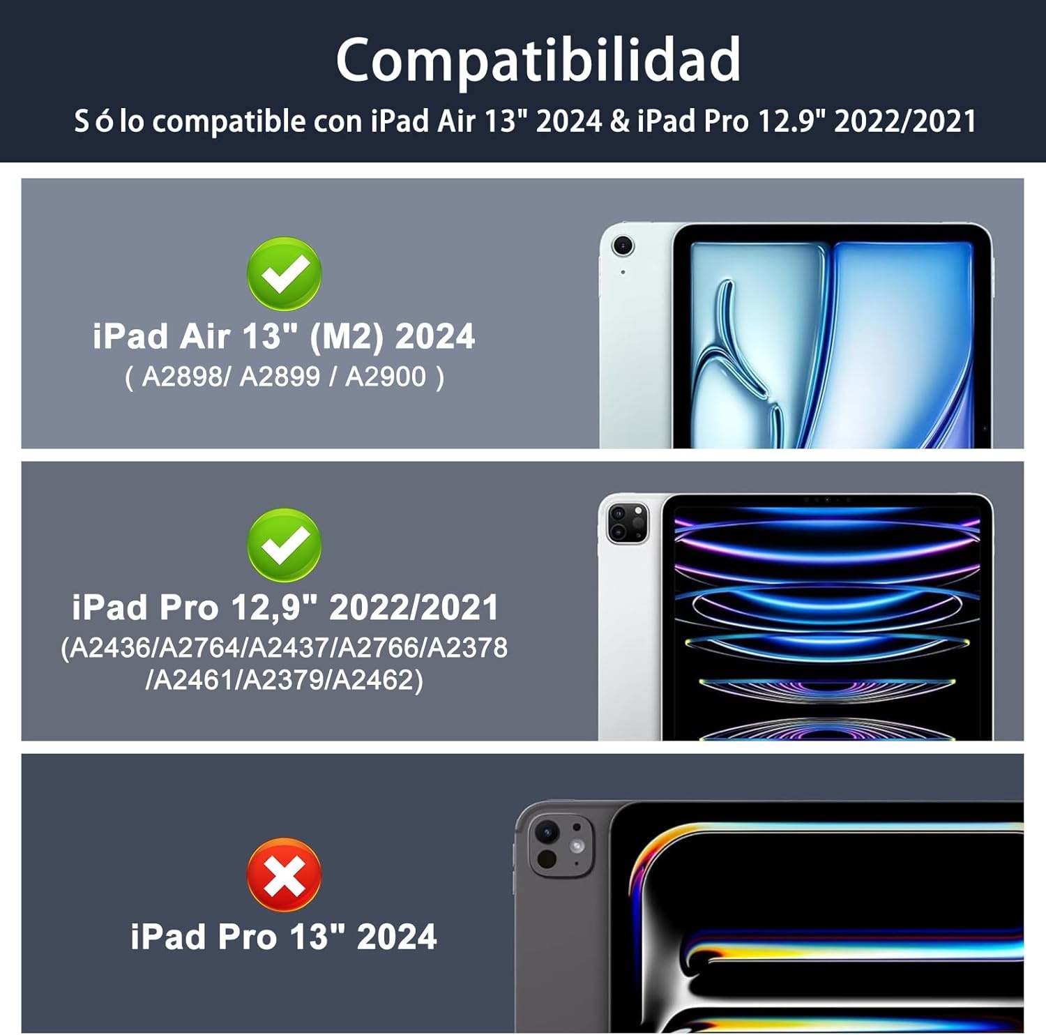 Toetsenbordhoes iPad Air 13-inch (M2) 2024 Lichtroze - 71% Korting