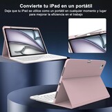 Toetsenbordhoes iPad Air 13-inch (M2) 2024 Lichtroze - 71% Korting
