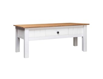 Geretourneerde Salontafel Grenenhout Wit 100x60x45 cm - 59% Korting!