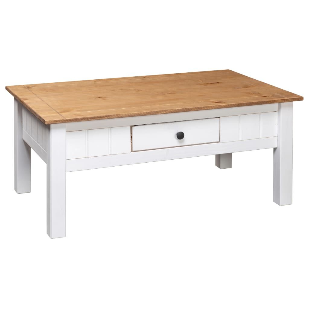 Geretourneerde Salontafel Grenenhout Wit 100x60x45 cm - 59% Korting!