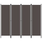 vidaXL Kamerscherm met 4 panelen 200x180 cm antraciet