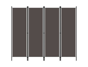 vidaXL Kamerscherm met 4 panelen 200x180 cm antraciet