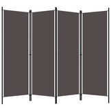 vidaXL Kamerscherm met 4 panelen 200x180 cm antraciet