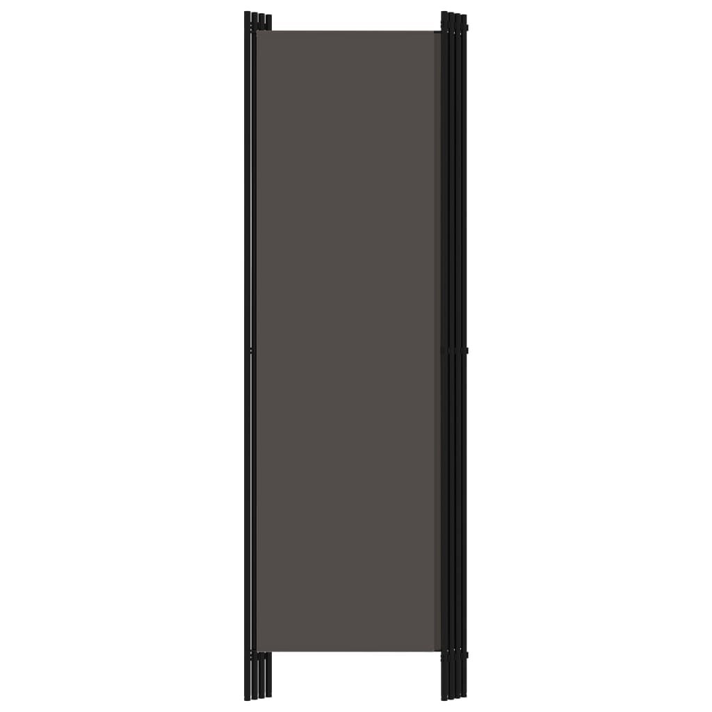 vidaXL Kamerscherm met 4 panelen 200x180 cm antraciet