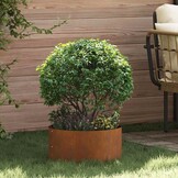 vidaXL Tuinplantbakken 5 pcs Bruin 40 x 40 x 20 cm Cortenstaal