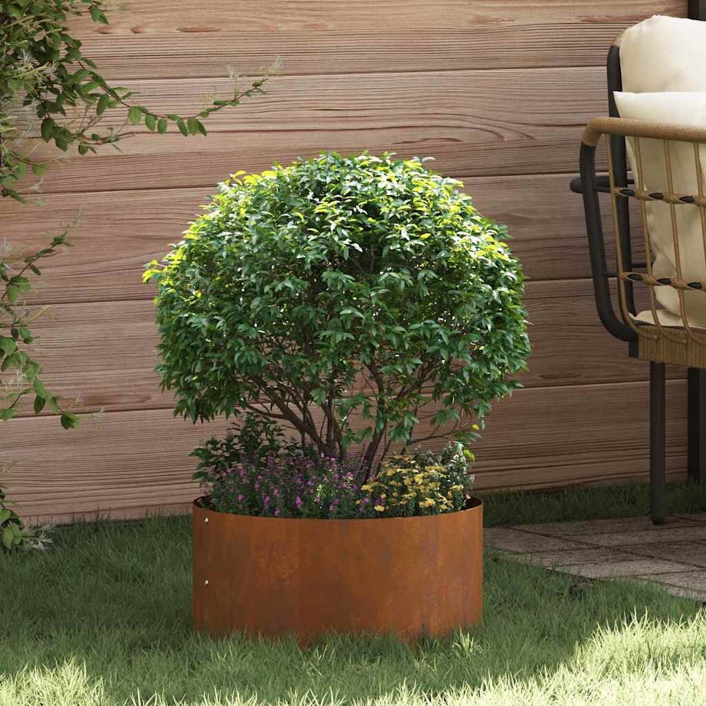 vidaXL Tuinplantbakken 5 pcs Bruin 40 x 40 x 20 cm Cortenstaal