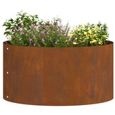 vidaXL Tuinplantbakken 5 pcs Bruin 40 x 40 x 20 cm Cortenstaal