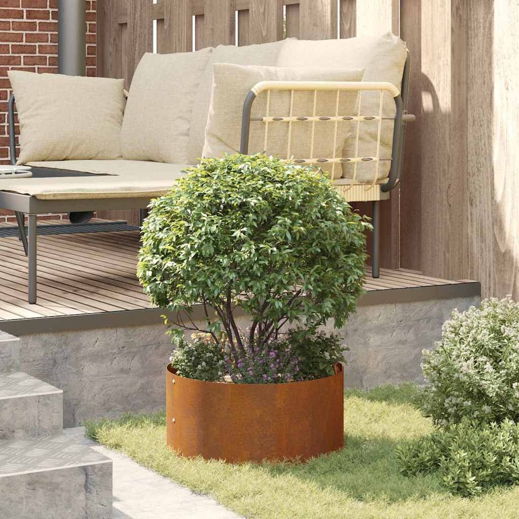 vidaXL Tuinplantbakken 5 pcs Bruin 40 x 40 x 20 cm Cortenstaal