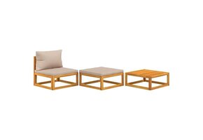 3-delige Loungeset Acaciahout - 35% Korting
