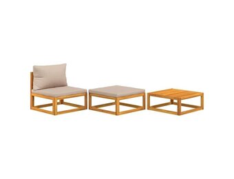3-delige Loungeset Acaciahout - 35% Korting