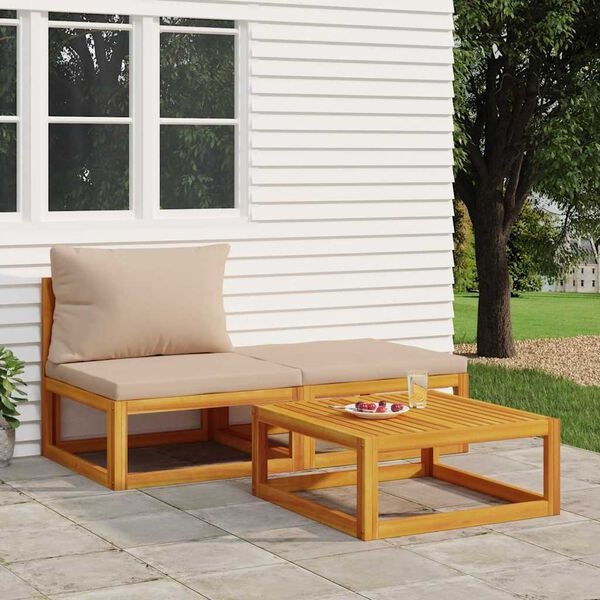 3-delige Loungeset Acaciahout - 35% Korting