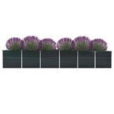 Verhoogde Plantenbak Staal Antraciet - 480x80x77 cm - 35% Korting