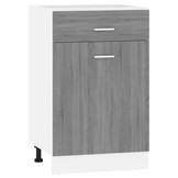 VidaXL Onderkast met Lade Grijs Sonoma 50x46x81,5 cm - 34% Korting