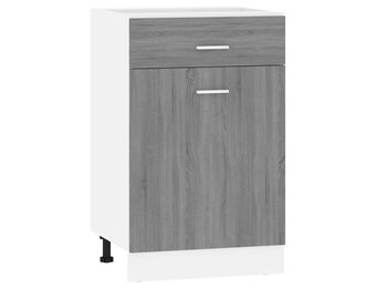 VidaXL Onderkast met Lade Grijs Sonoma 50x46x81,5 cm - 34% Korting