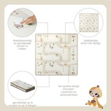 Tiny Love XL Foldable Play Mat Baby, Baby Play Mat, 0+ Months, Double Sided, Lightweight & Foldable Play Mat, 150 x 150cm, Soft & Thick (1cm), Water Resistant, Easy to Clean, Boho Chic