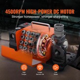 VEVOR Drill Sharpener, 3-20mm Drilling, Grinder, Lip Relief Angle and 95°-135° Point Angle, Adjustable Drill, Portable Grinder with 18 Collets, CBN & SDC Wheel