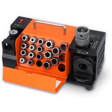 VEVOR Drill Sharpener, 3-20mm Drilling, Grinder, Lip Relief Angle and 95°-135° Point Angle, Adjustable Drill, Portable Grinder with 18 Collets, CBN & SDC Wheel