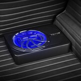 VEVOR Actieve Auto Subwoofer 10 inch 440W - Zwarte Slanke Onderbouw Subwoofer met Ingebouwde Versterker