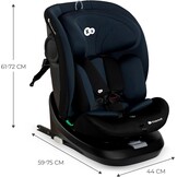 Kinderkraft I-GROW I-SIZE autostoel 40-150 cm - Graphite Black