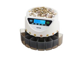 Muntenteller Sorteermachine 8 Euromunten | 850 stuks | 147 munten/min | 35% korting