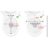 Toiletverhoger 10cm Wit met Armleuningen & Deksel - 58% Korting!