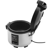 VEVOR Commerciële rijstkoker, rijstkoker met 45 kopjes van 9 liter en voedselwarmer met antiaanbaklaag, snel koken en warm houden 12 uur, met rijstschep, voor restaurant