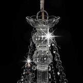 Zilverkleurige Kroonluchter met Kralen - 30% Korting