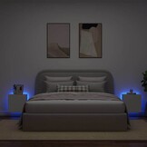2x Wit TV-meubel met LED 40,5x35x40cm - 34% Korting
