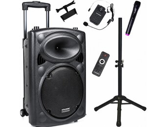 Draagbare Bluetooth Luidspreker DYNAPRO 12 | 700W | incl. Karaoke Microfoons & Statief