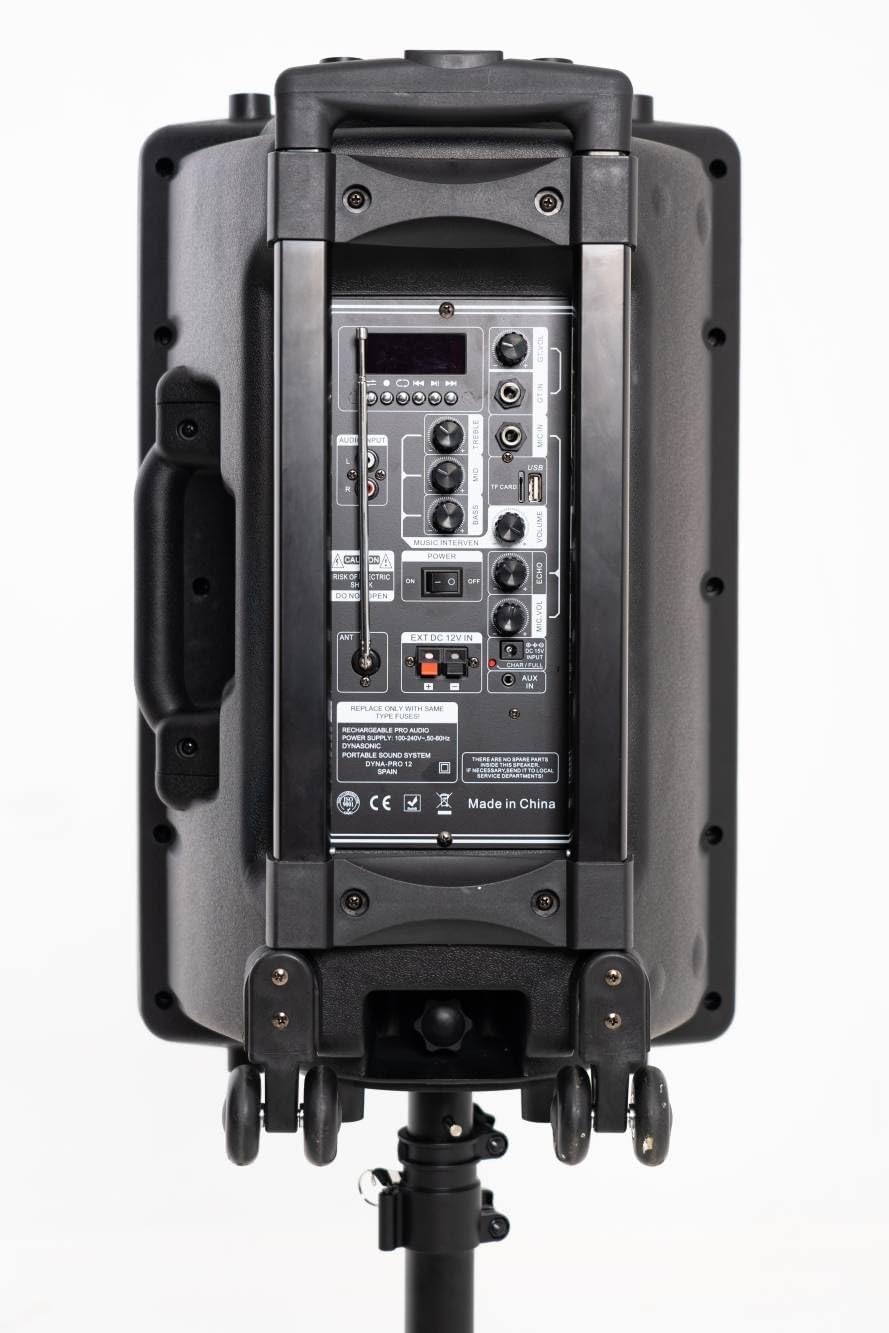 Draagbare Bluetooth Luidspreker DYNAPRO 12 | 700W | incl. Karaoke Microfoons & Statief