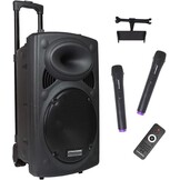 Draagbare Bluetooth Luidspreker DYNAPRO 12 | 700W | incl. Karaoke Microfoons & Statief