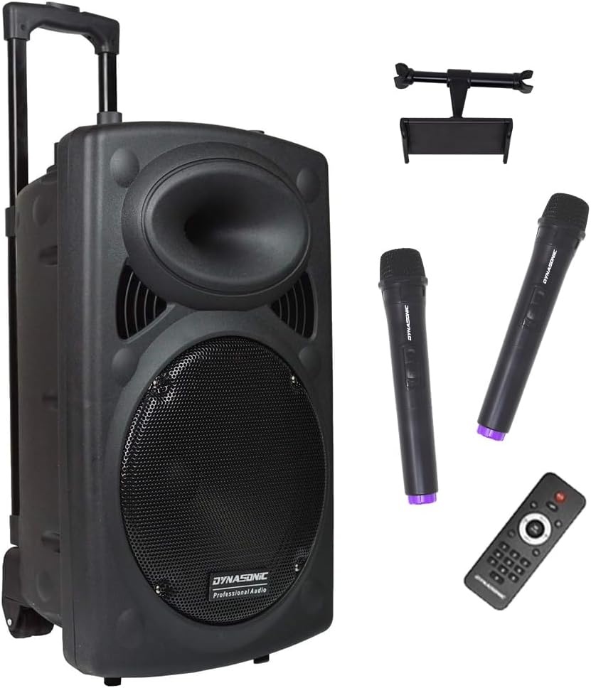 Draagbare Bluetooth Luidspreker DYNAPRO 12 | 700W | incl. Karaoke Microfoons & Statief