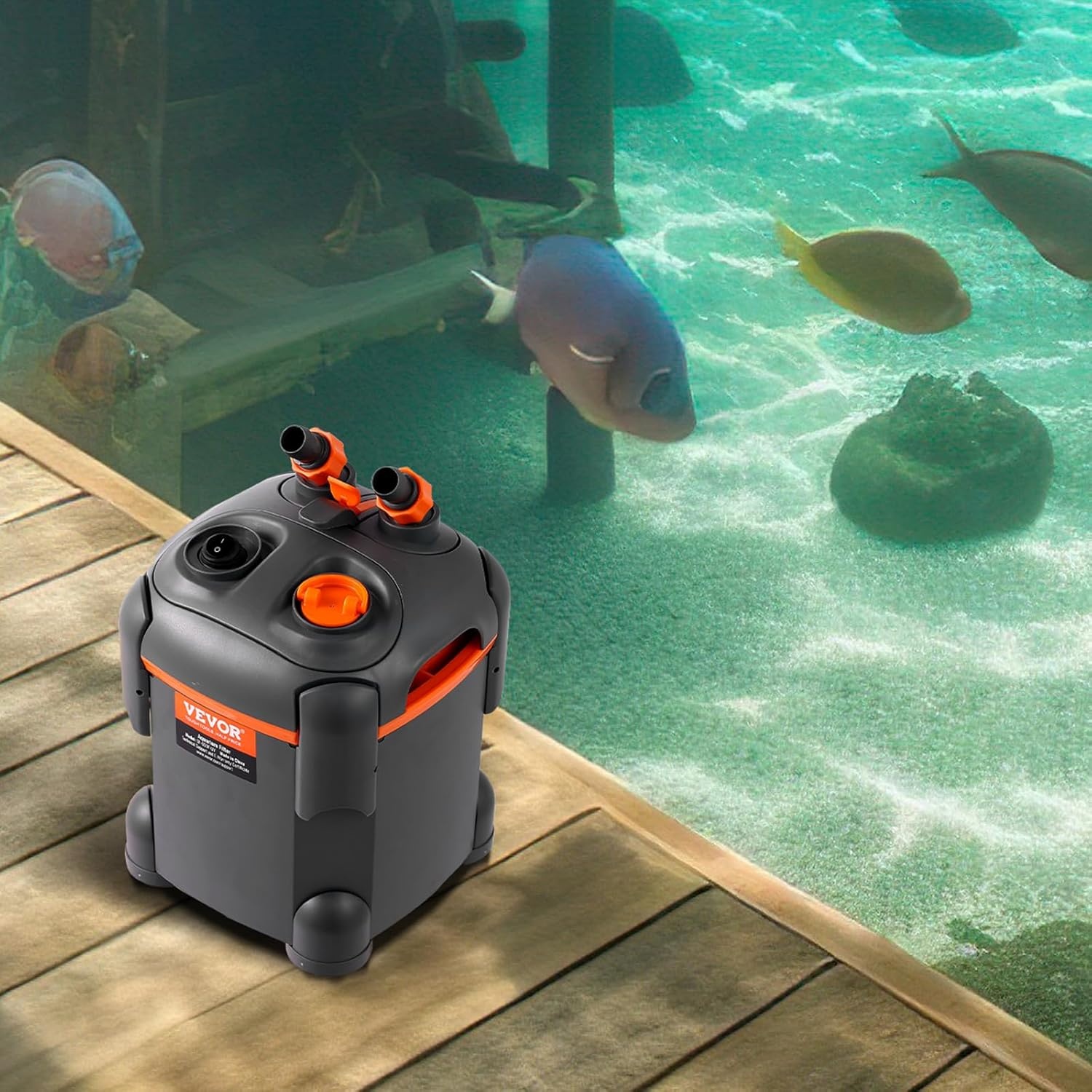 Aquariumfilter Ultrastil | 172 GPH | 8W | UV-sterilisatie | Tot 113,6L