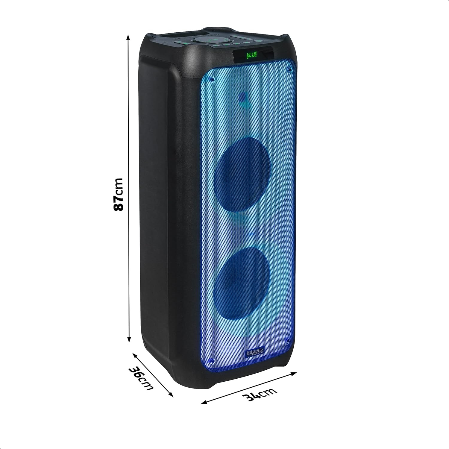 Actieve Party Speaker 800W met LED - 55% Korting!