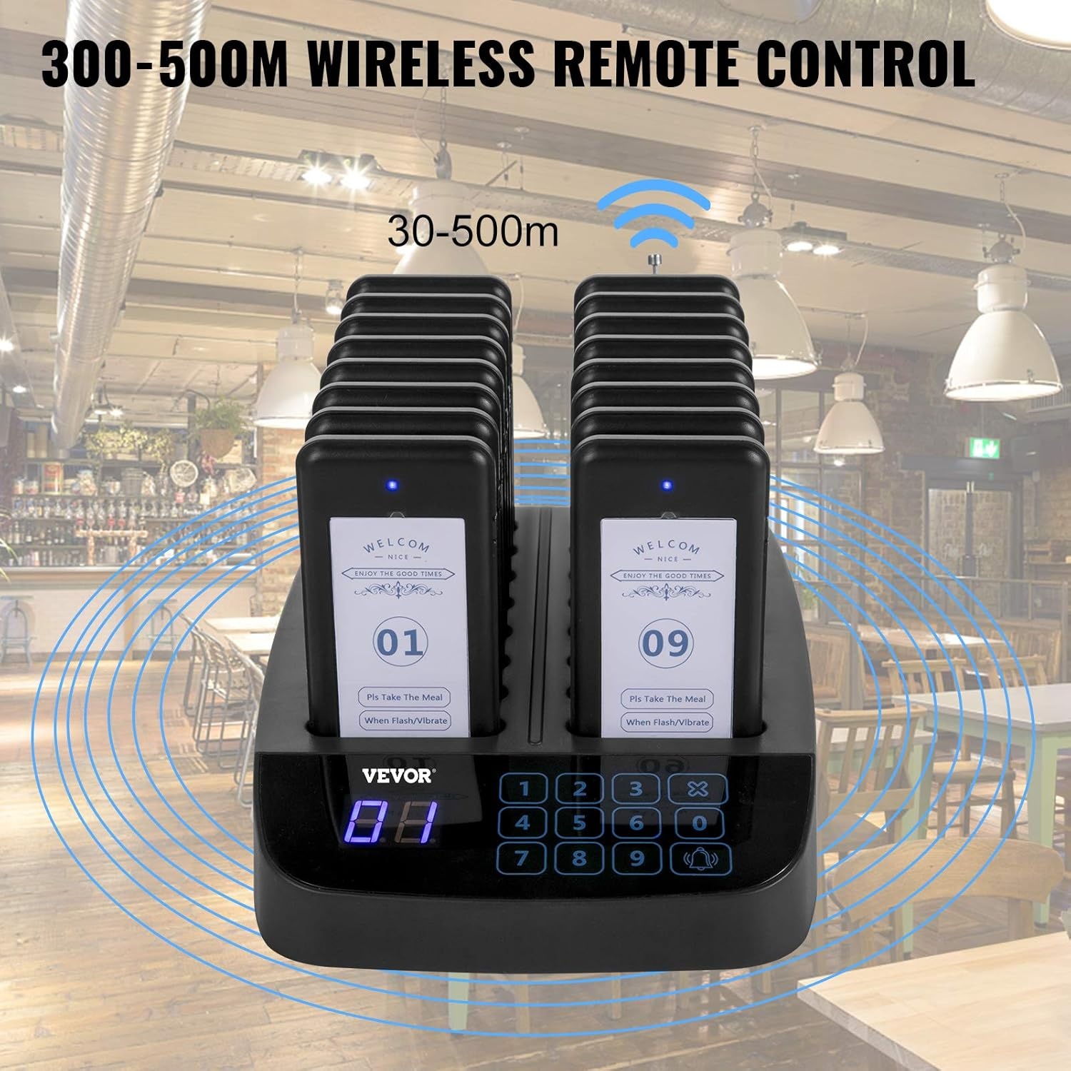 Draadloos Pagersysteem Restaurant (16x Pager) - 34% Korting