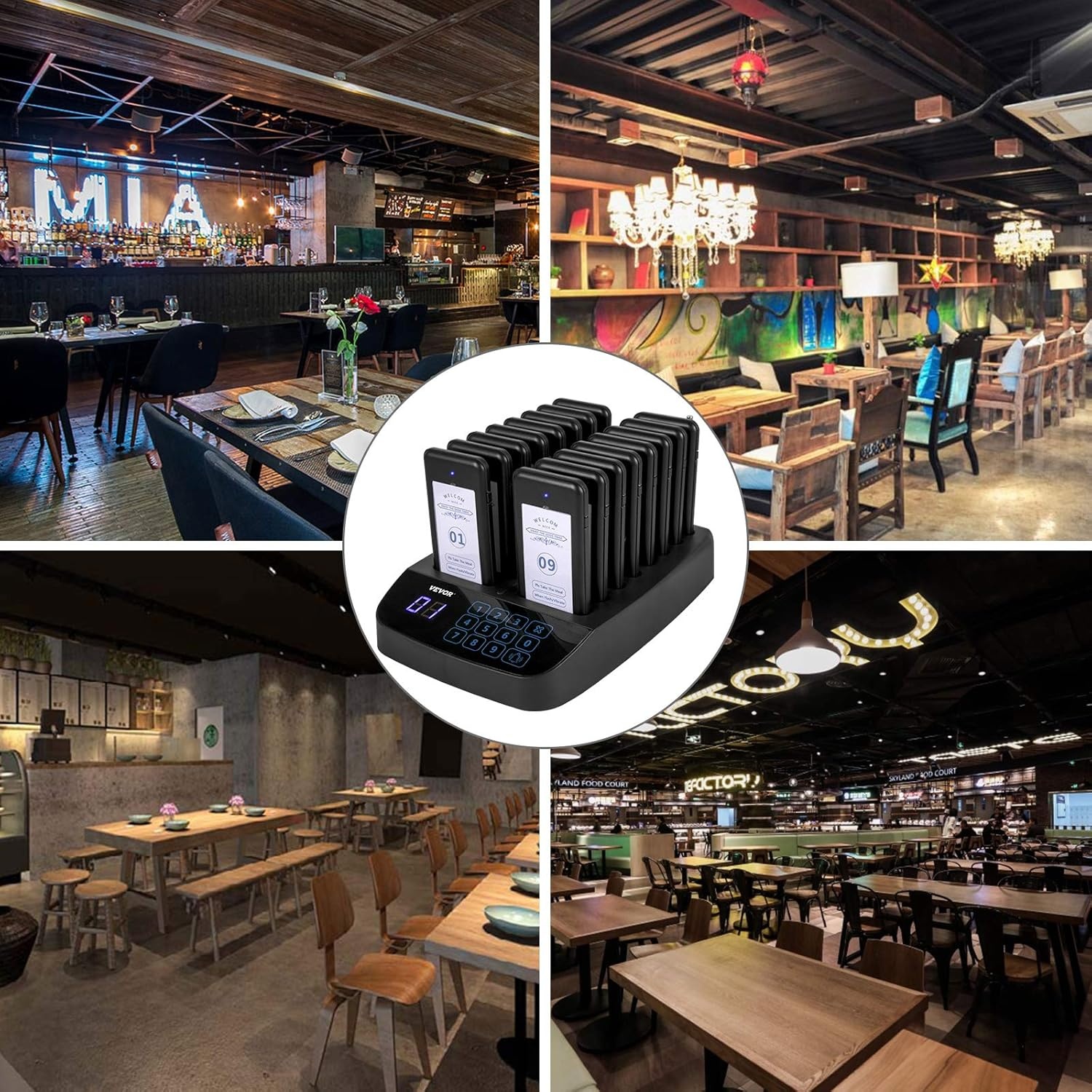 Draadloos Pagersysteem Restaurant (16x Pager) - 34% Korting