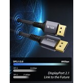 DisplayPort 2.1 Kabel 80Gbps - 16K @60Hz - 28% Korting