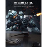 DisplayPort 2.1 Kabel 80Gbps - 16K @60Hz - 28% Korting