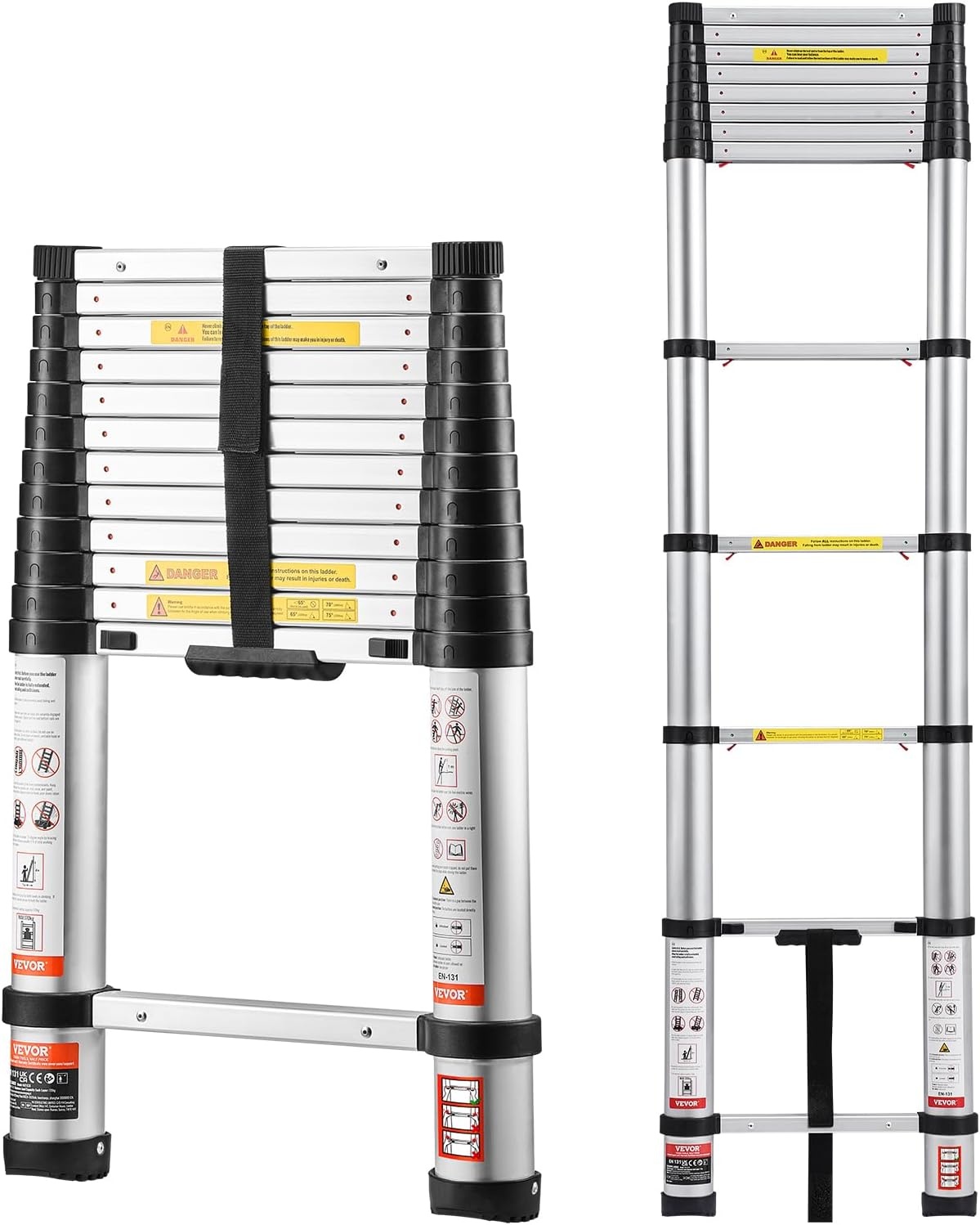 Uitschuifbare Telescoopladder 3.8m Aluminium (54% Korting!)