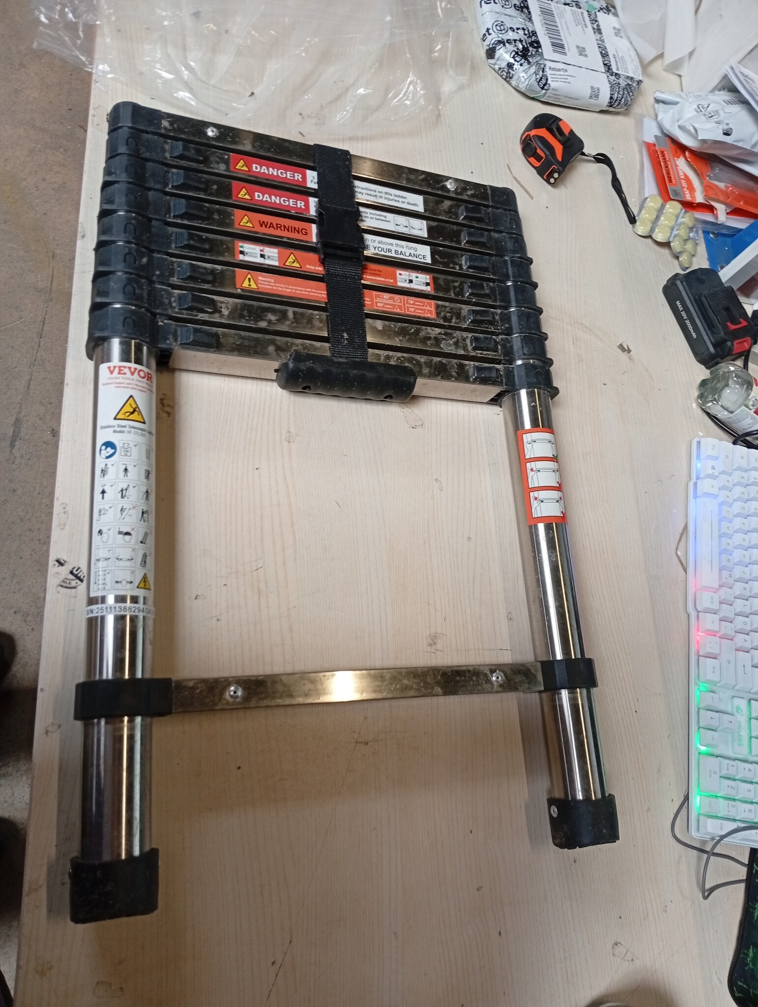 Uitschuifbare Telescoopladder 3.8m Aluminium (54% Korting!)