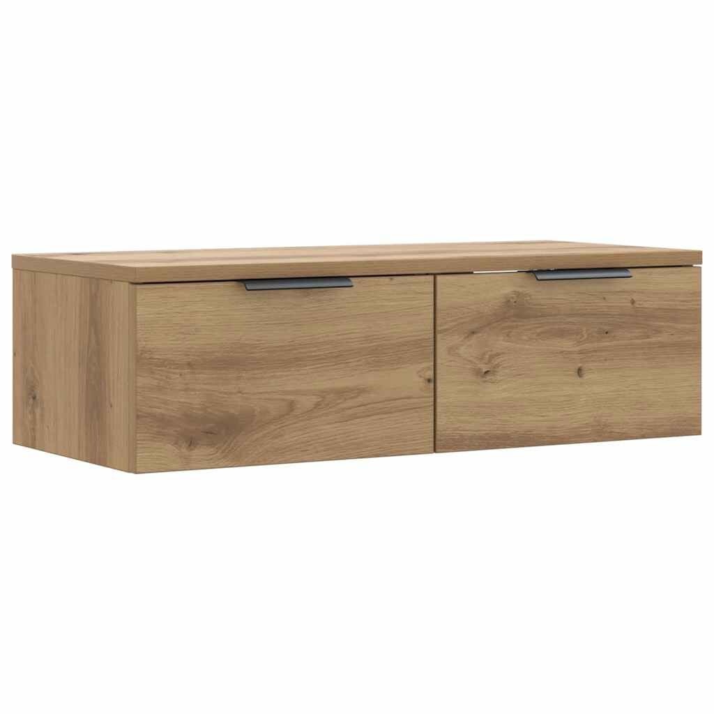 vidaXL Wandkast Hout - 68x30x20cm - Artisanaal Eiken - 33% Korting!