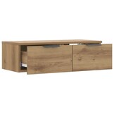 vidaXL Wandkast Hout - 68x30x20cm - Artisanaal Eiken - 33% Korting!
