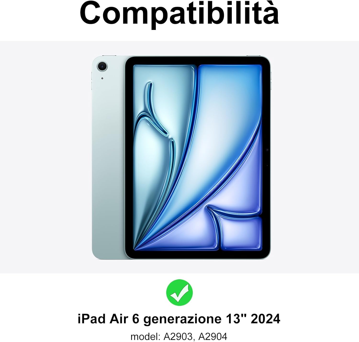 Toetsenbordhoes iPad Air 13" M2 2024 met Touchpad - Spaans - Roze - 27% Korting