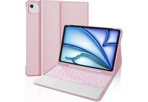 Toetsenbordhoes iPad Air 11 (2024 M2) met Touchpad & Spaanse Lay-out - 57% Korting!
